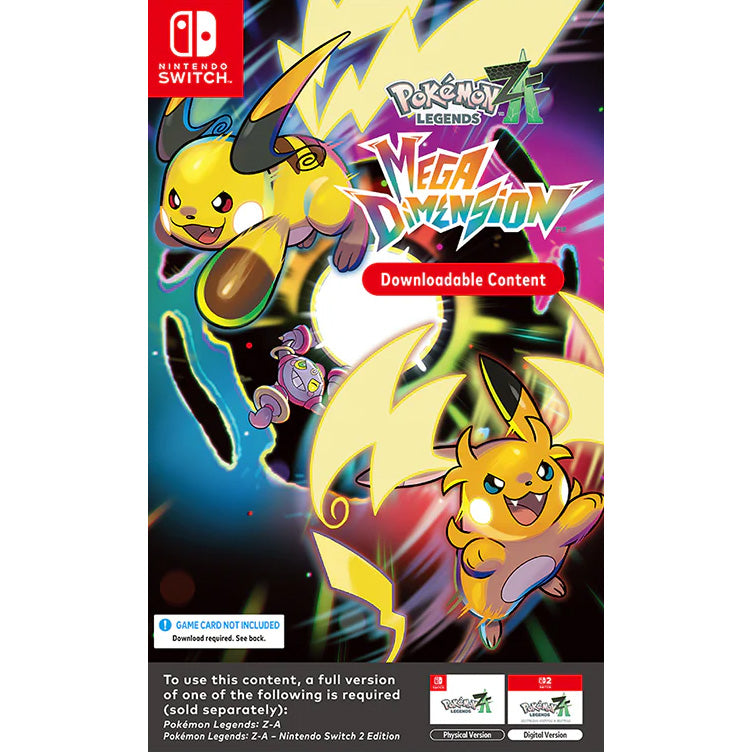 Pokemon Legends: Z-A - Mega Dimension (Nintendo Switch/Asia) - Code In A Box