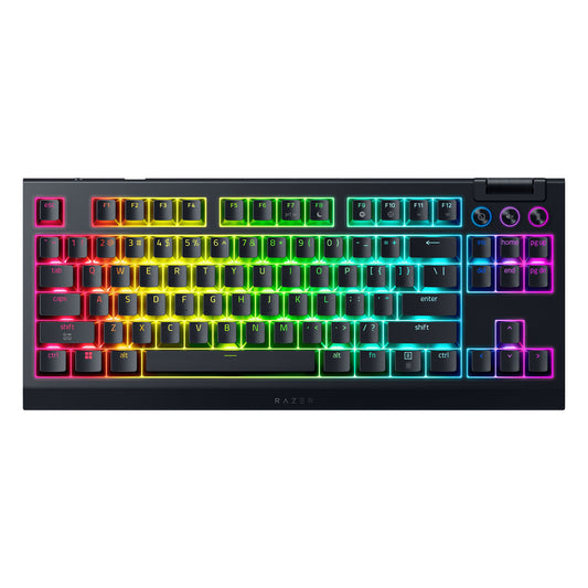 Razer BlackWidow V4 Tenkeyless HyperSpeed Wireless Mechanical Gaming Keyboard (Orange Tactile Switch) - GameShop Malaysia