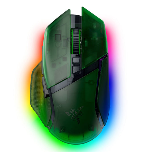 Razer Basilisk V3 Pro 35K Ergonomic Wireless Gaming Mouse Phantom Green Edition - GameShop Malaysia