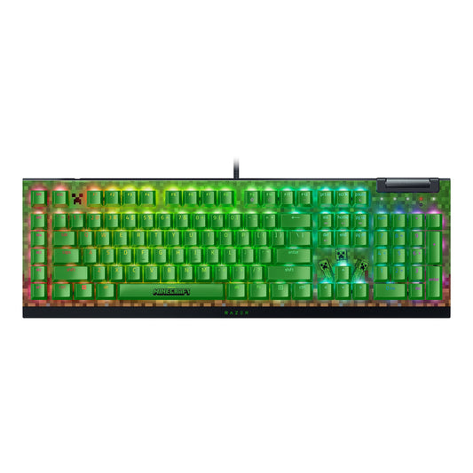 Razer BlackWidow V4 X Mechanical Gaming Keyboard (Green Switch) Minecraft Edition - GameShop Malaysia