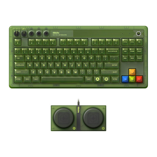 8BitDo Retro 87 Mechanical Keyboard Xbox Edition for Windows and Android - GameShop Malaysia