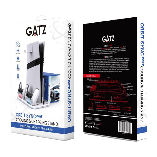 GATZ Orbit-Sync Pro Cooling and Charging Stand for PS5 Pro and Slim - GameShop Malaysia