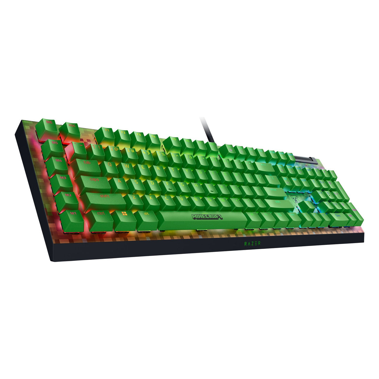 Razer BlackWidow V4 X Mechanical Gaming Keyboard (Green Switch) Minecraft Edition - GameShop Malaysia