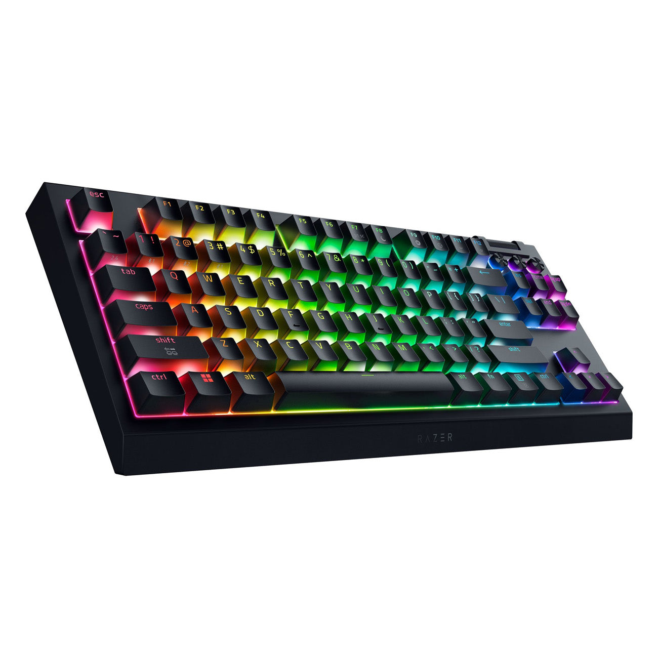 Razer BlackWidow V4 Tenkeyless HyperSpeed Wireless Mechanical Gaming Keyboard (Orange Tactile Switch) - GameShop Malaysia
