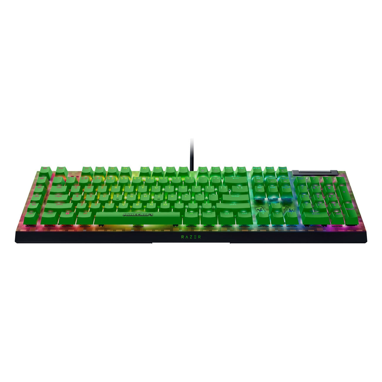 Razer BlackWidow V4 X Mechanical Gaming Keyboard (Green Switch) Minecraft Edition - GameShop Malaysia