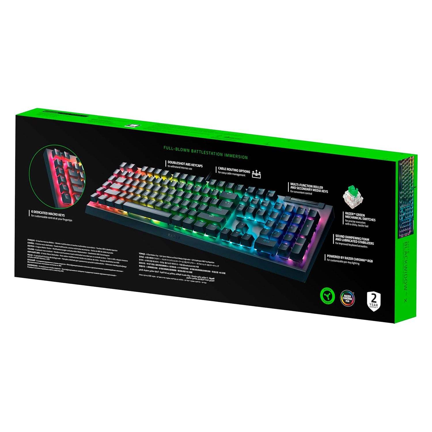 Razer BlackWidow V4 X Wired Mechanical Gaming Keyboard - GameShop Malaysia
