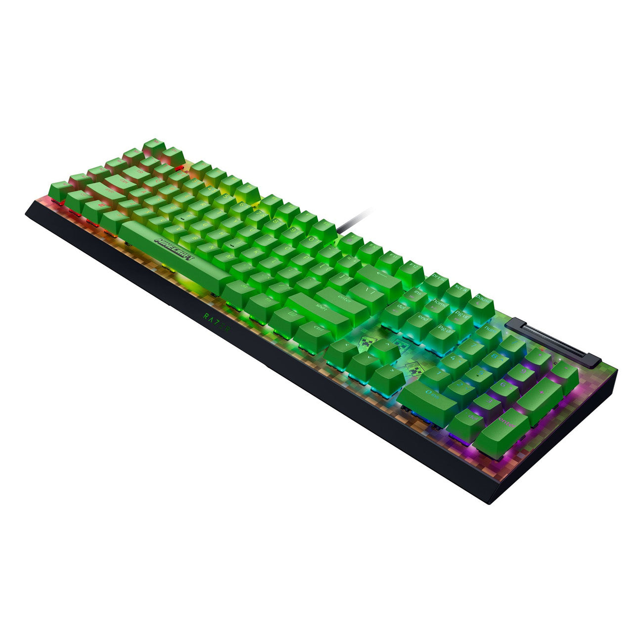 Razer BlackWidow V4 X Mechanical Gaming Keyboard (Green Switch) Minecraft Edition - GameShop Malaysia