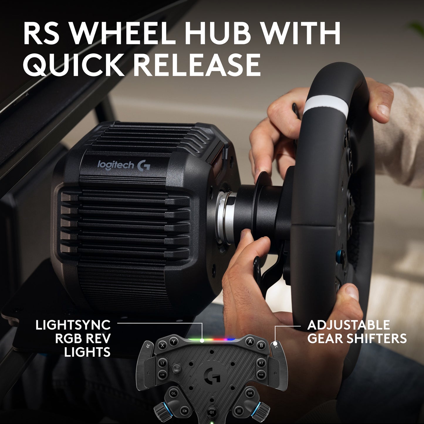 Logitech RS50 System Direct Drive Racing Wheel and Base for PlayStation and PC - GameShop Malaysia