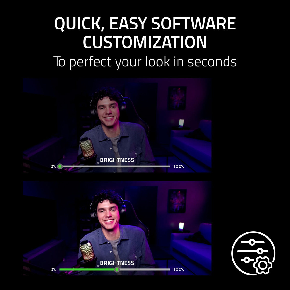 Razer Kiyo V2 X 1080p60 Webcam for Content Creation and Streaming Black Edition - GameShop Malaysia