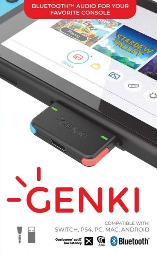 Genki Bluetooth Audio Adapter for Nintendo Switch – GameShop Malaysia