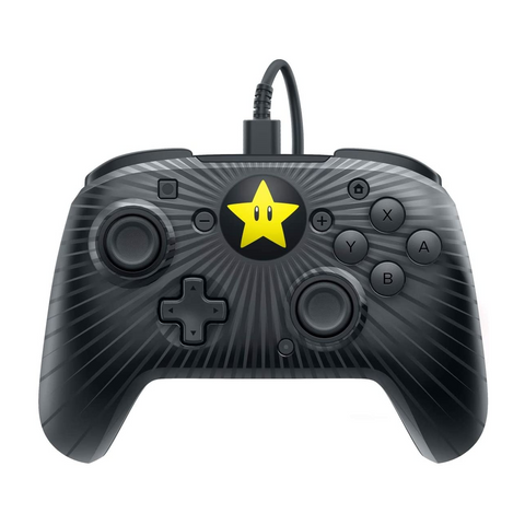 PDP Faceoff Wired Pro Controller Super Mario Star Edition for Nintendo Switch - GameShop Malaysia
