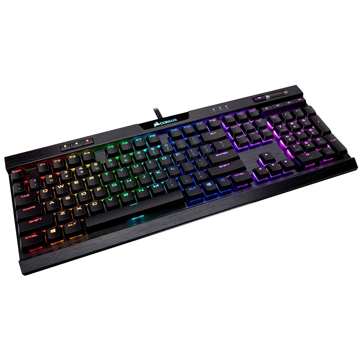 Corsair K70 RGB MK.2 Cherry MX Red Low Profile Mechanical Gaming Keyboard - GameShop Malaysia