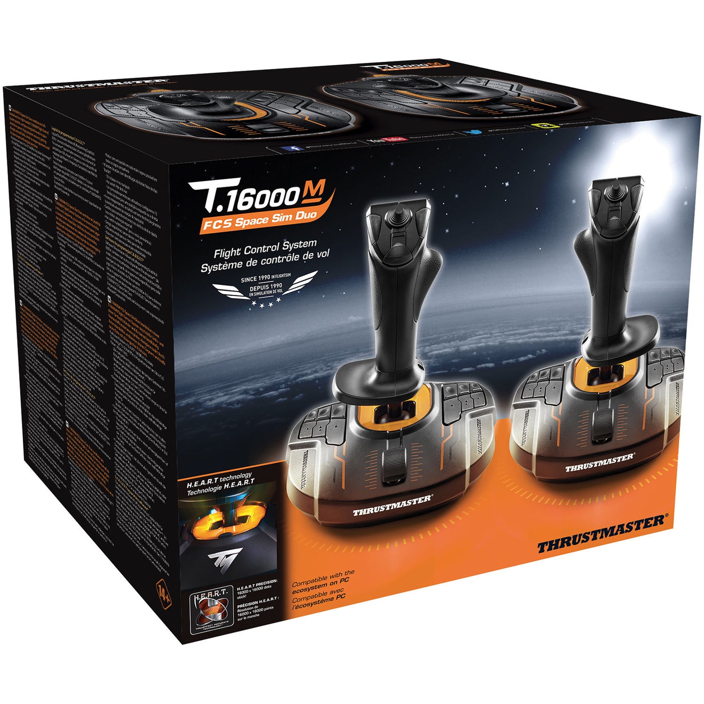 Thrustmaster T.16000M Space Sim Duo Flight Stick - GameShop Malaysia