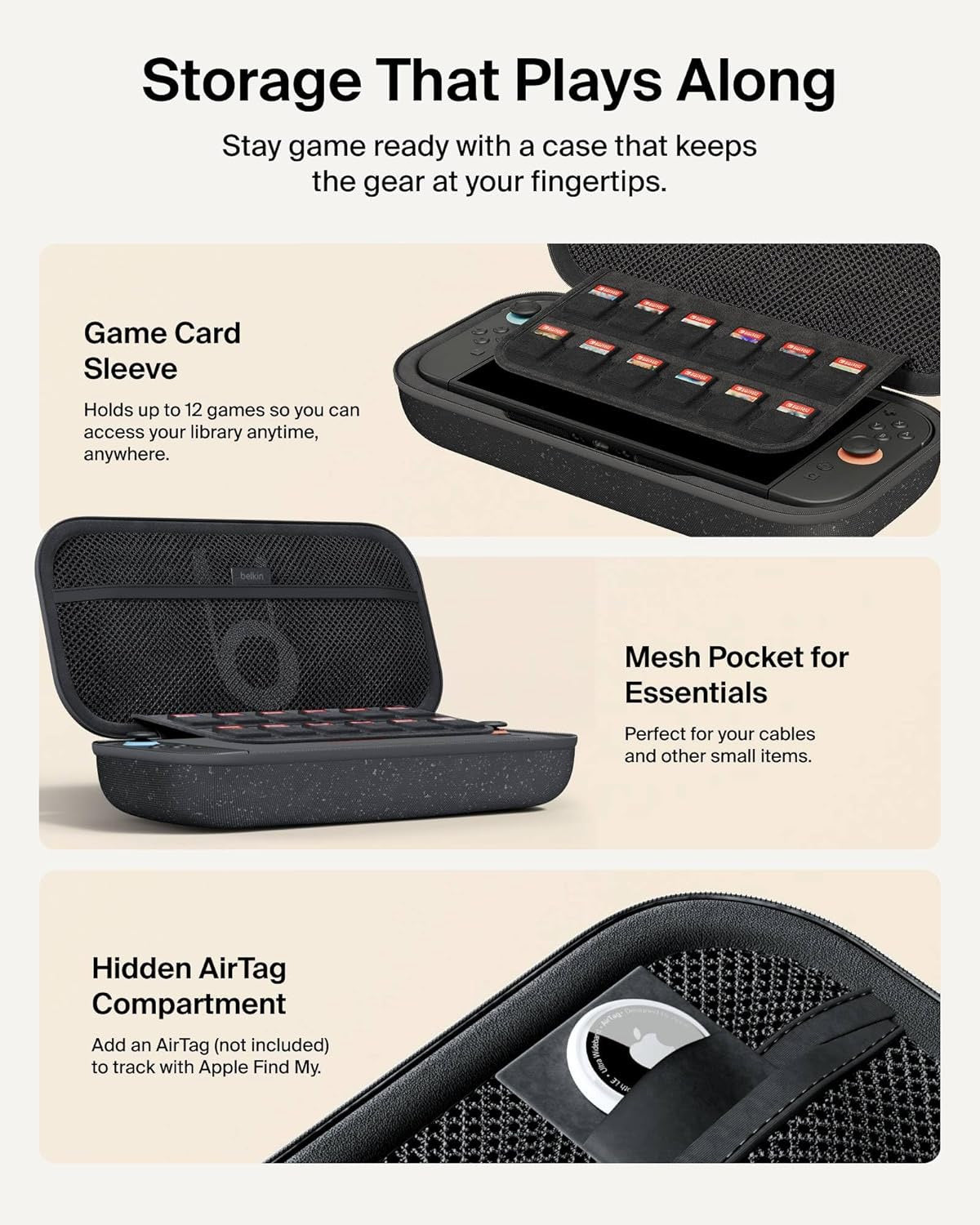 Belkin Nintendo Switch 2 Charging Case