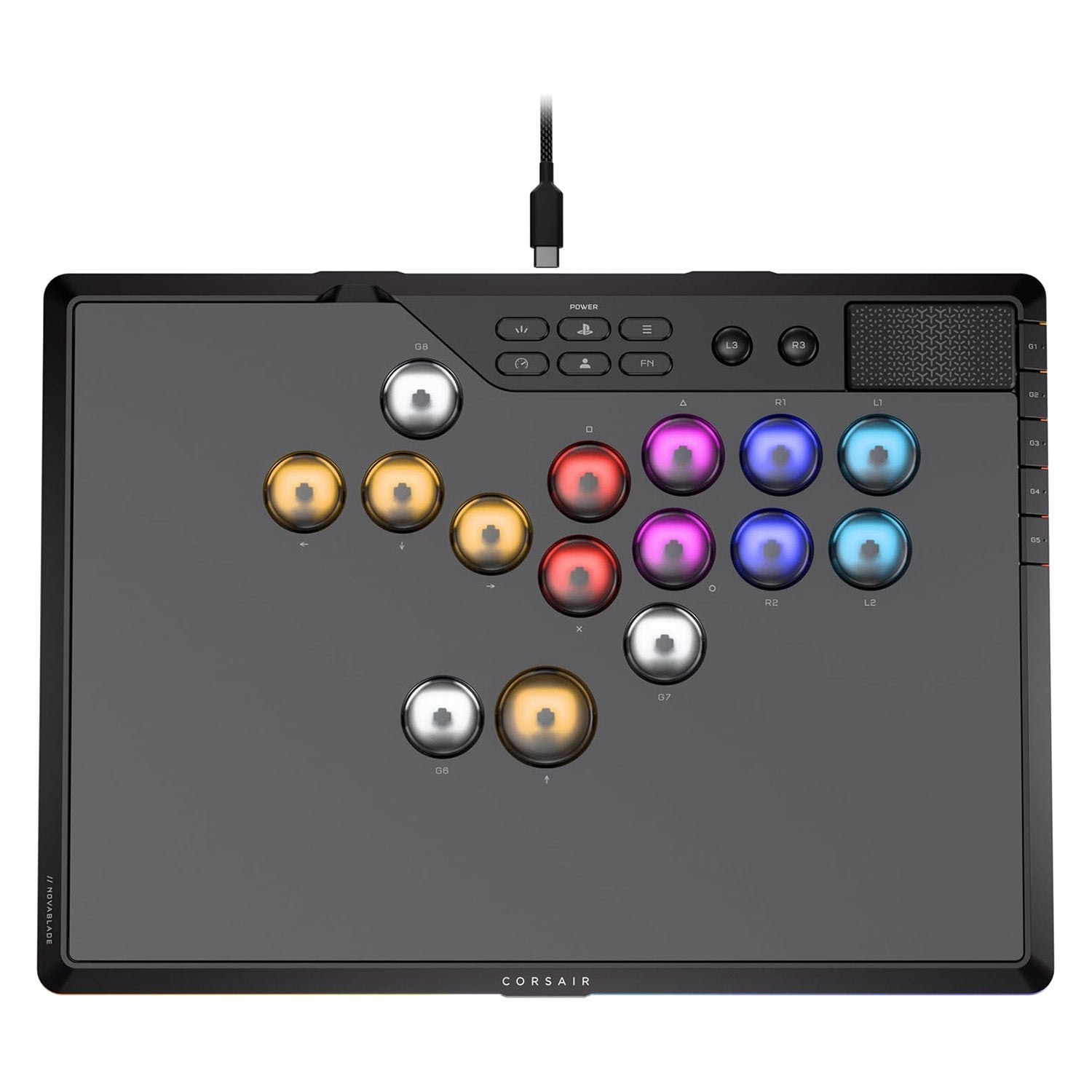 Corsair Novablade Pro Wireless Hall Effect Leverless Controller for PlayStation 5 and Windows - GameShop Malaysia