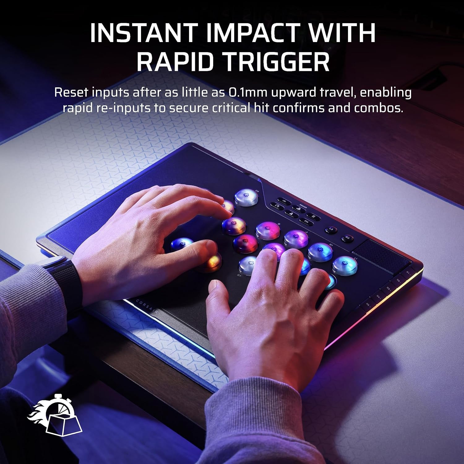 Corsair Novablade Pro Wireless Hall Effect Leverless Controller for PlayStation 5 and Windows - GameShop Malaysia
