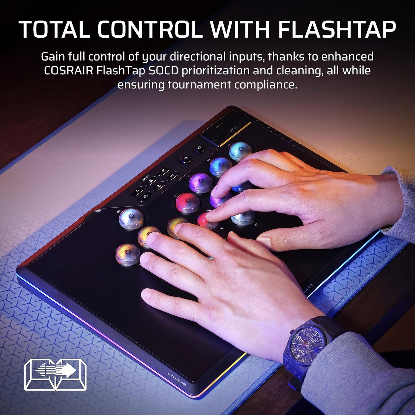 Corsair Novablade Pro Wireless Hall Effect Leverless Controller for PlayStation 5 and Windows - GameShop Malaysia