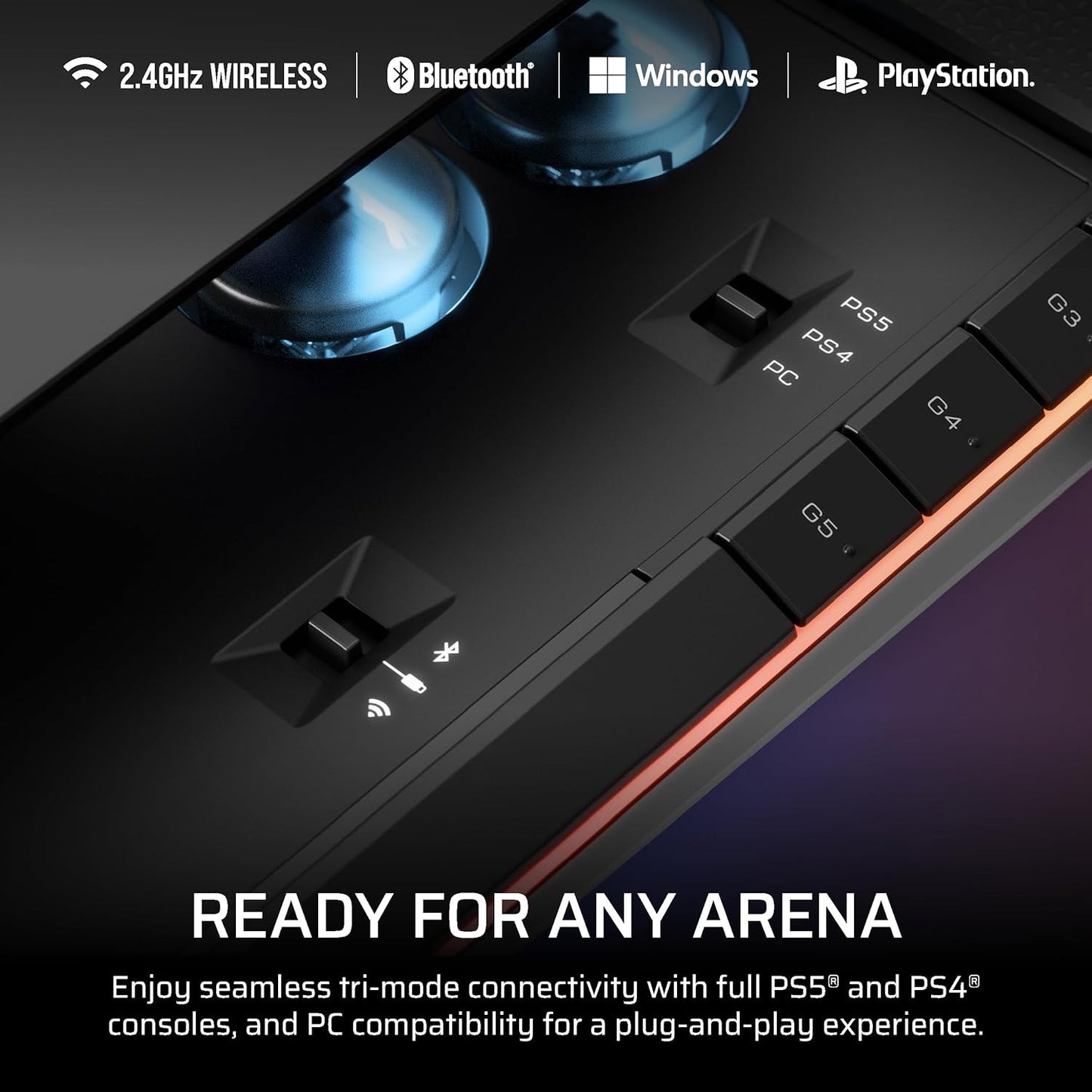 Corsair Novablade Pro Wireless Hall Effect Leverless Controller for PlayStation 5 and Windows - GameShop Malaysia