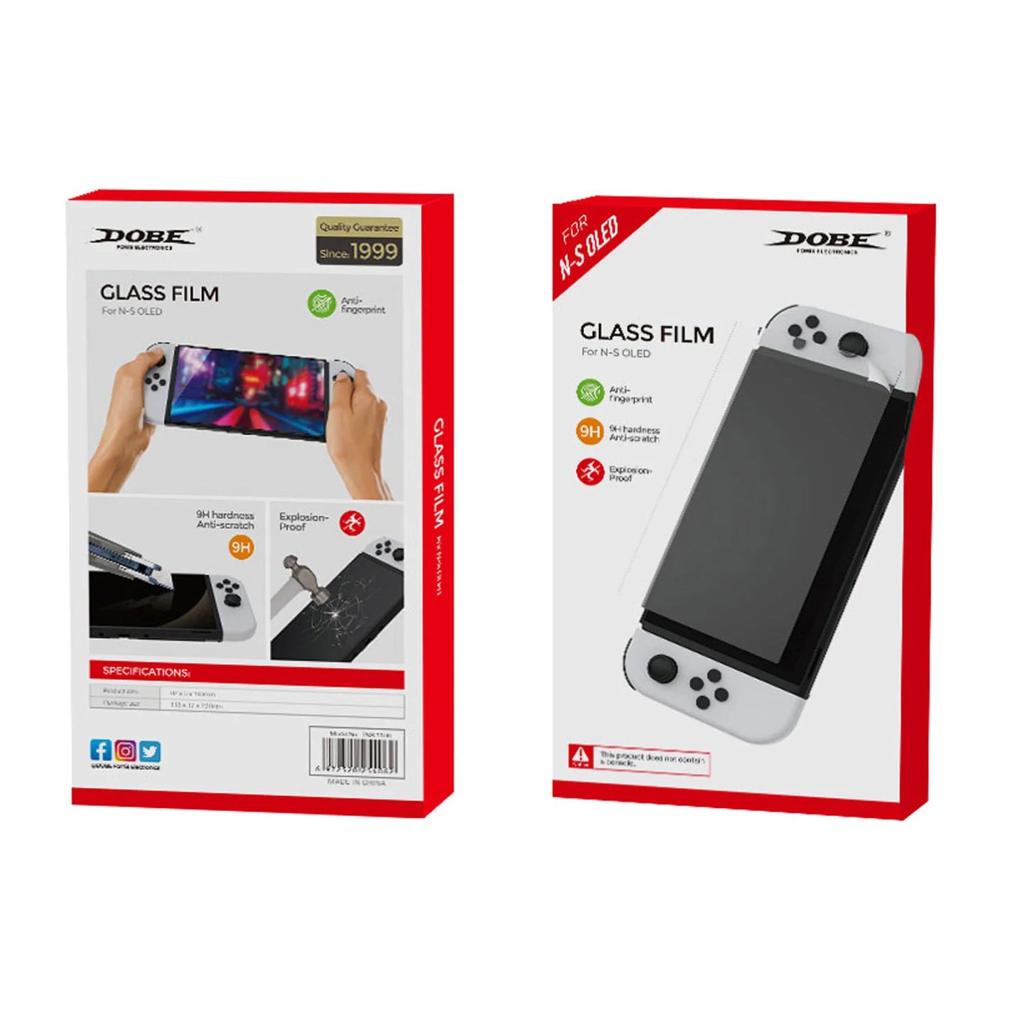 Dobe Screen Protector Tempered Glass for Nintendo Switch OLED