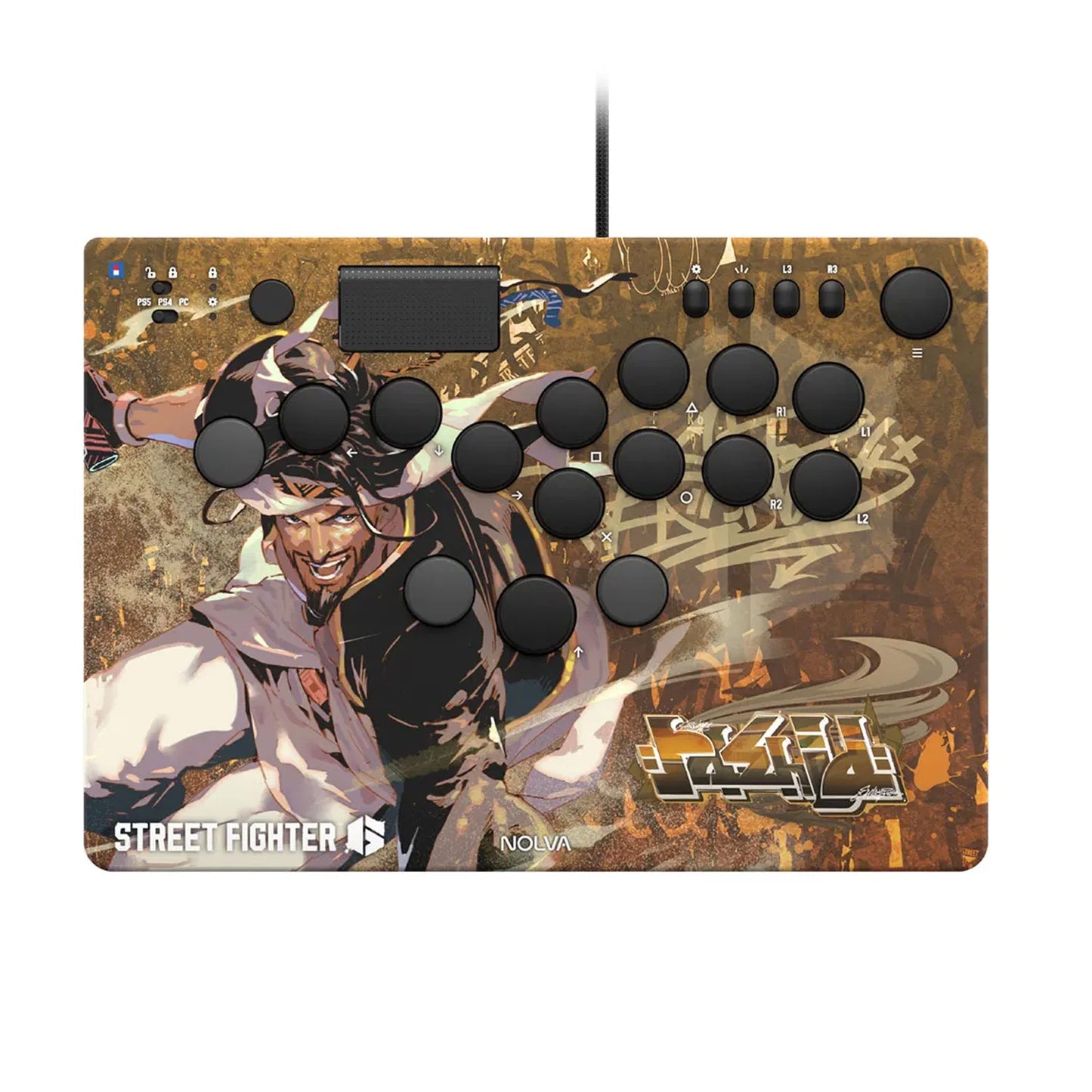 Hori Nolva Mechanical All-Button Arcade Controller Street Fighter 6 Edition for PS5 and Windows - GameShop Malaysia