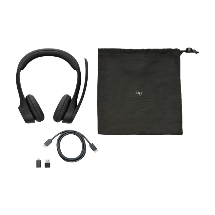 Logitech Zone 305 Business Headset (Teams version, with receiver) Midnight Black - GameShop Malaysia