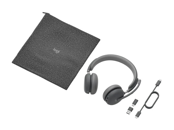 Logitech Zone Wireless 2 Headset (UC version, with receiver) Graphite - GameShop Malaysia