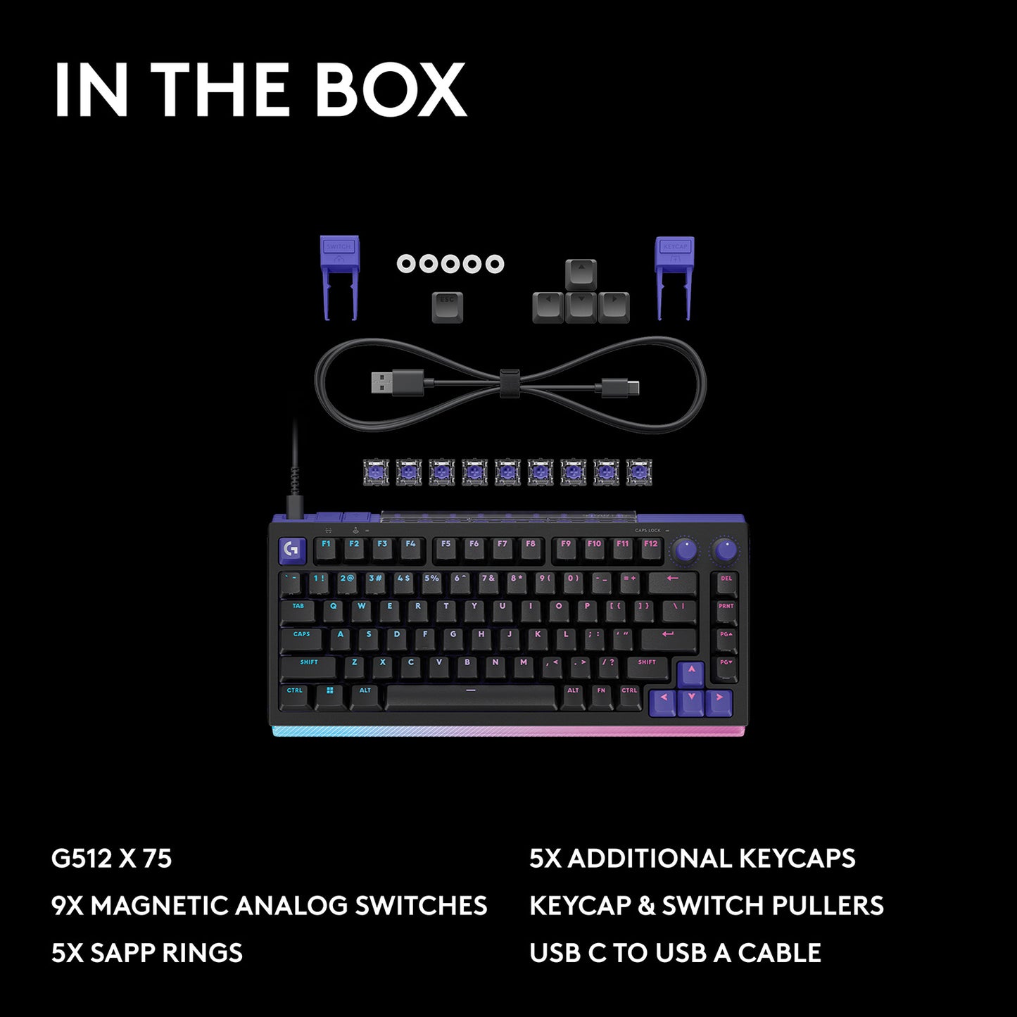 Logitech G512 X 75 Analog Mechanical Wired Gaming Keyboard - GameShop Malaysia