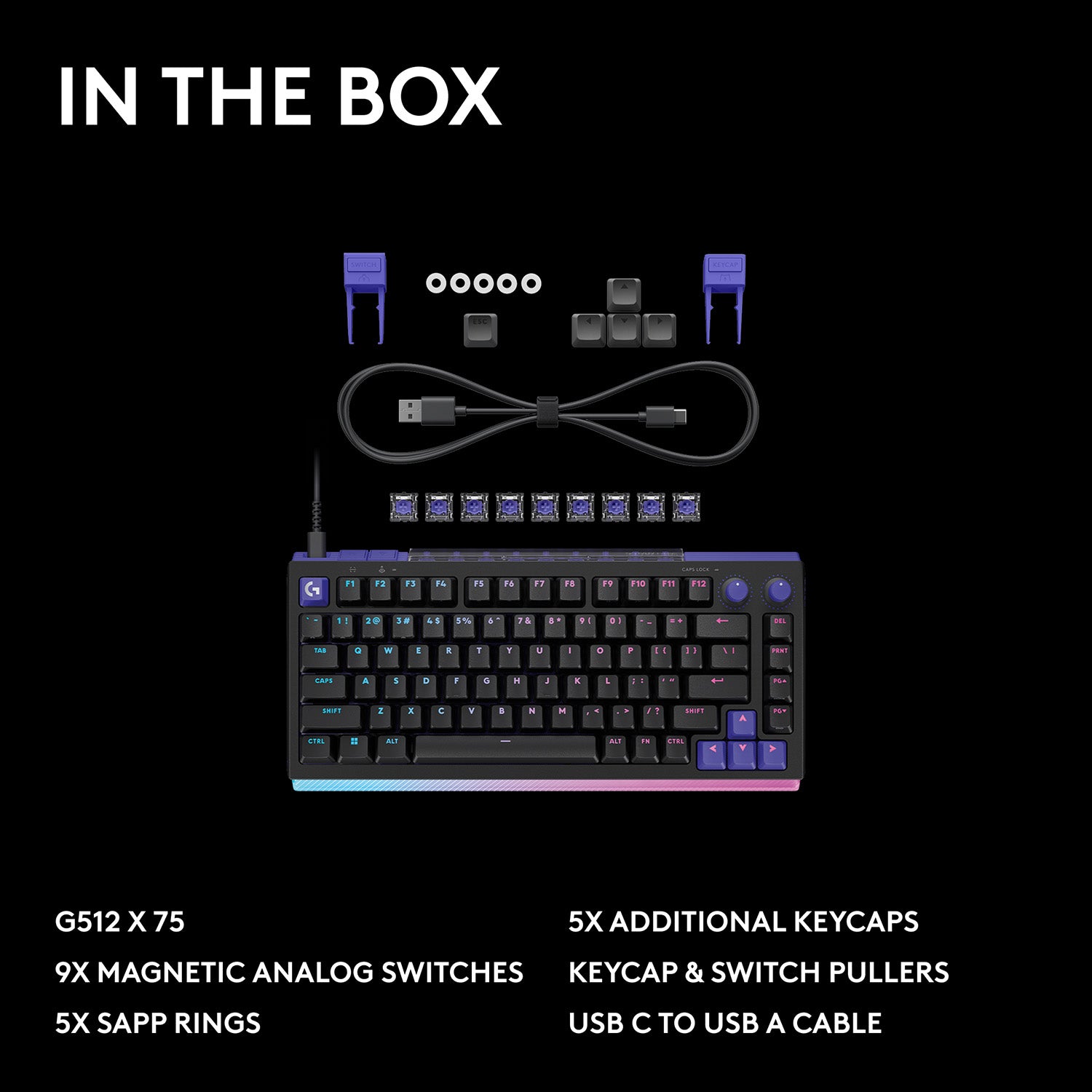 Logitech G512 X 75 Analog Mechanical Wired Gaming Keyboard - GameShop Malaysia