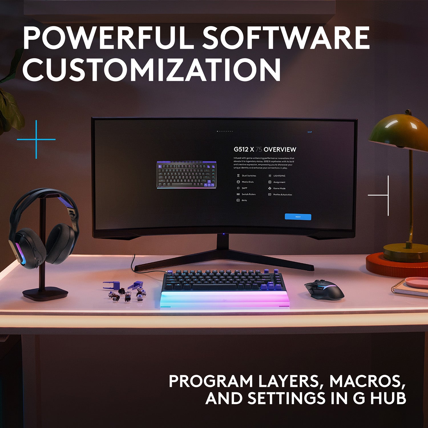 Logitech G512 X 75 Analog Mechanical Wired Gaming Keyboard - GameShop Malaysia