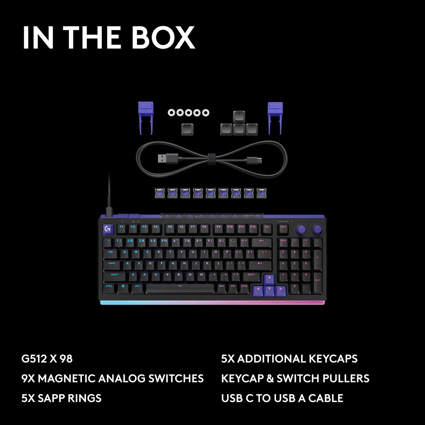 Logitech G512 X 98 Analog Mechanical Wired Gaming Keyboard - GameShop Malaysia