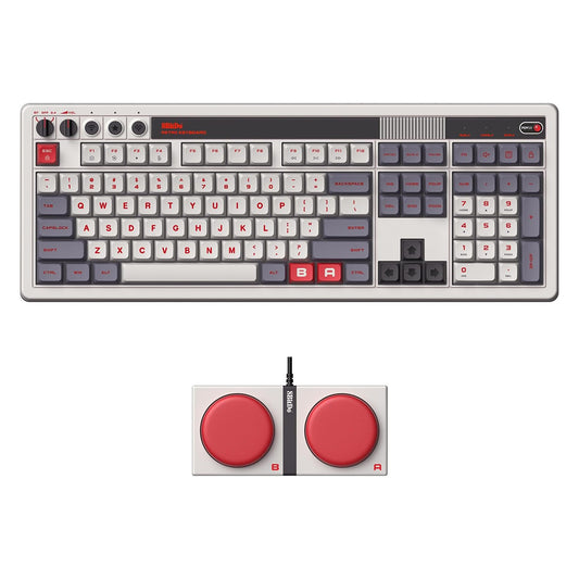 8BitDo Retro 108 Wireless Mechanical Keyboard for Windows and Android N Edition - GameShop Malaysia