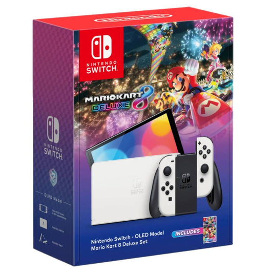 Nintendo Switch Console OLED White Mario Kart 8 Deluxe Bundle (Asia) - GameShop Malaysia