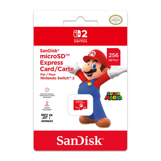 SanDisk X Nintendo microSD Express Card Super Mario 256GB - GameShop Malaysia