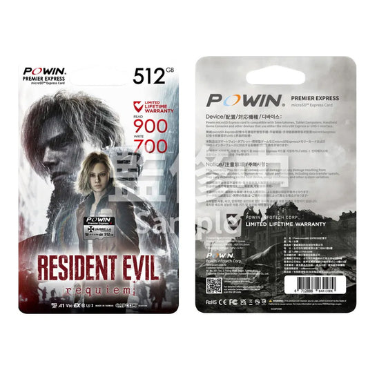 Powin X Capcom microSD Express Memory Card 512GB Resident Evil Requiem