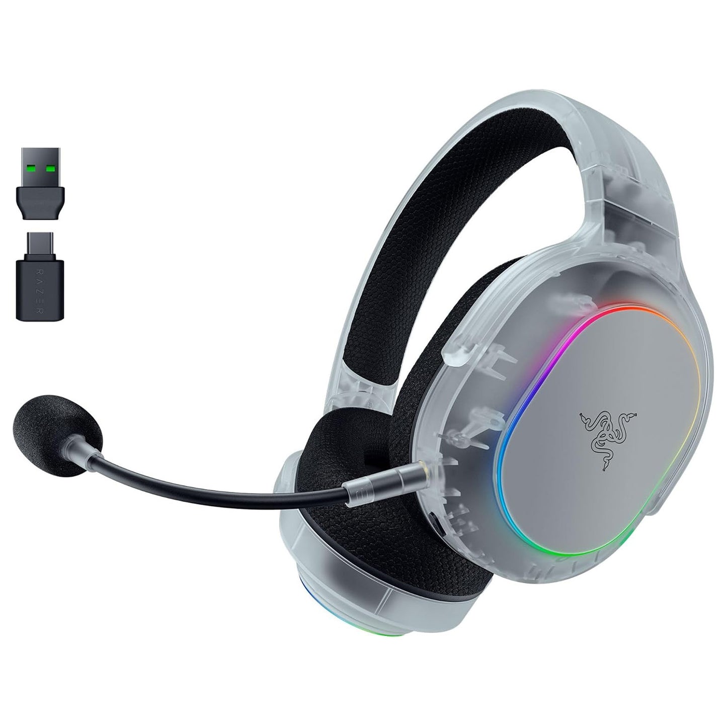 Razer Barracuda X Chroma Wireless Multi-Platform Gaming and Mobile Headset Phantom White Edition - GameShop Malaysia