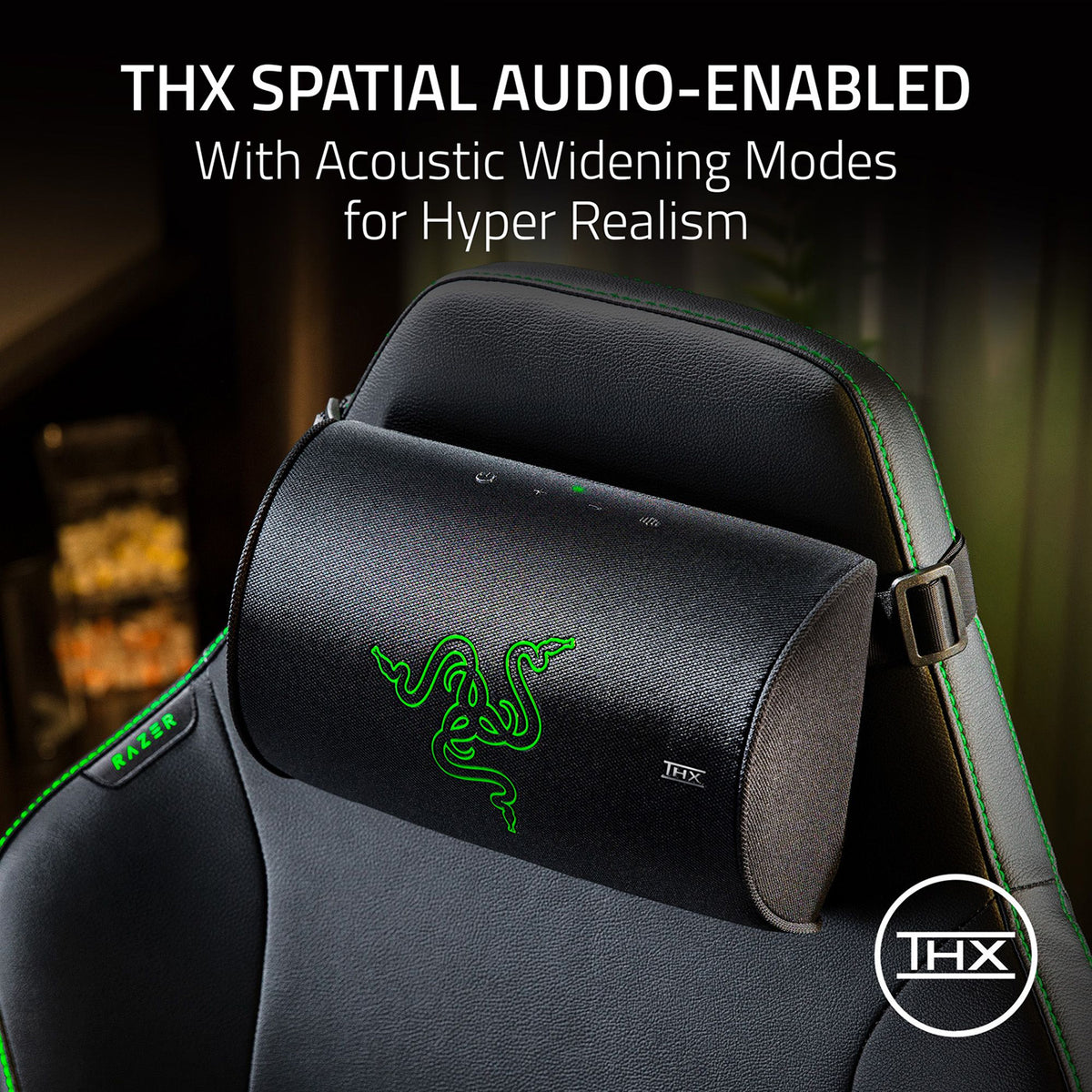 Razer Clio X THX Spatial Audio-Enabled Essential Wireless Speaker Head Cushion