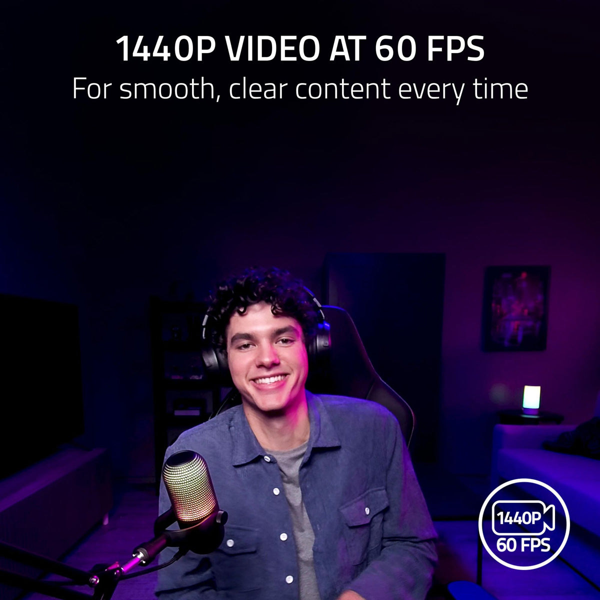 Razer Kiyo V2 X 1080p60 Webcam for Content Creation and Streaming Black Edition - GameShop Malaysia