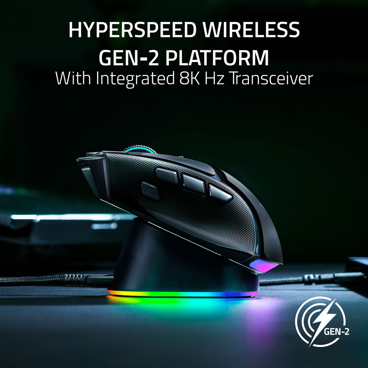 Razer Mouse Dock V2 Pro with Razer Wireless Charging Puck
