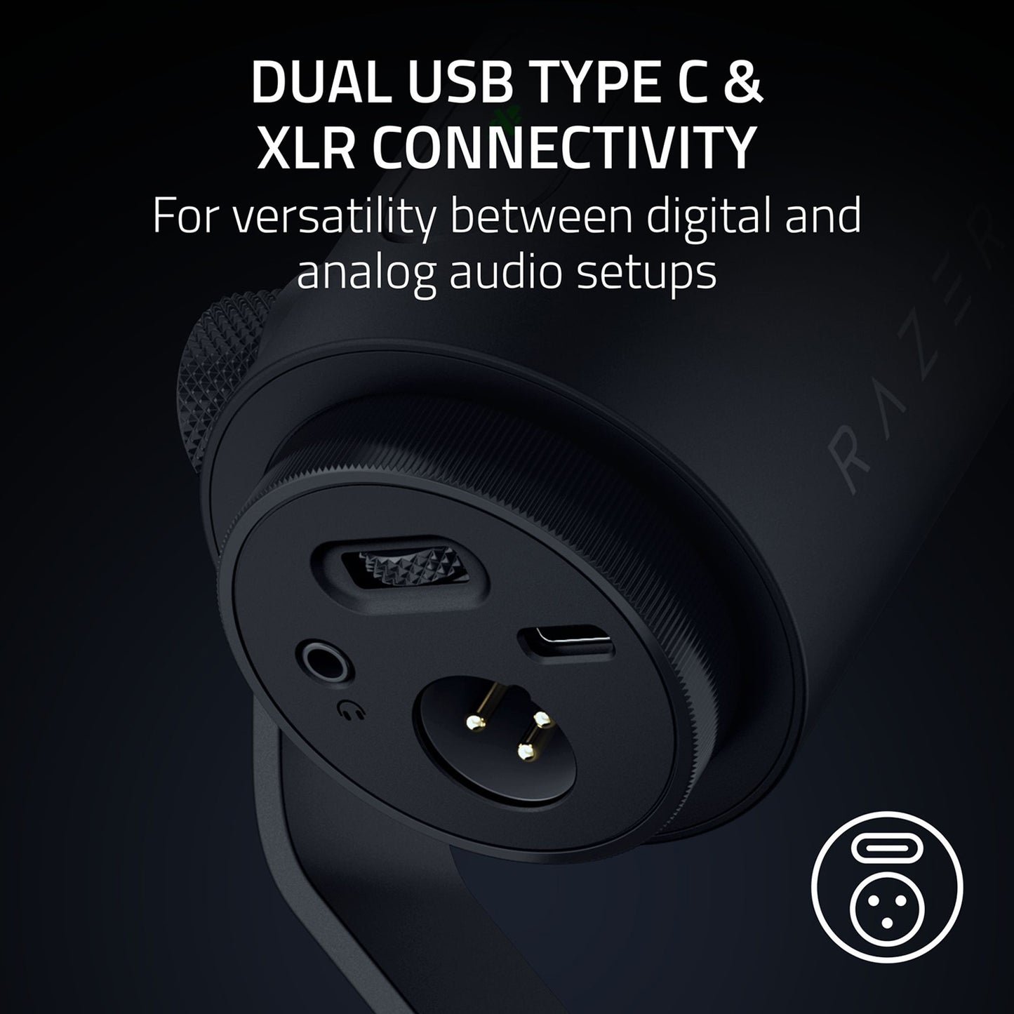 Razer Seiren V3 Pro Professional Dynamic Microphone with USB and XLR Output