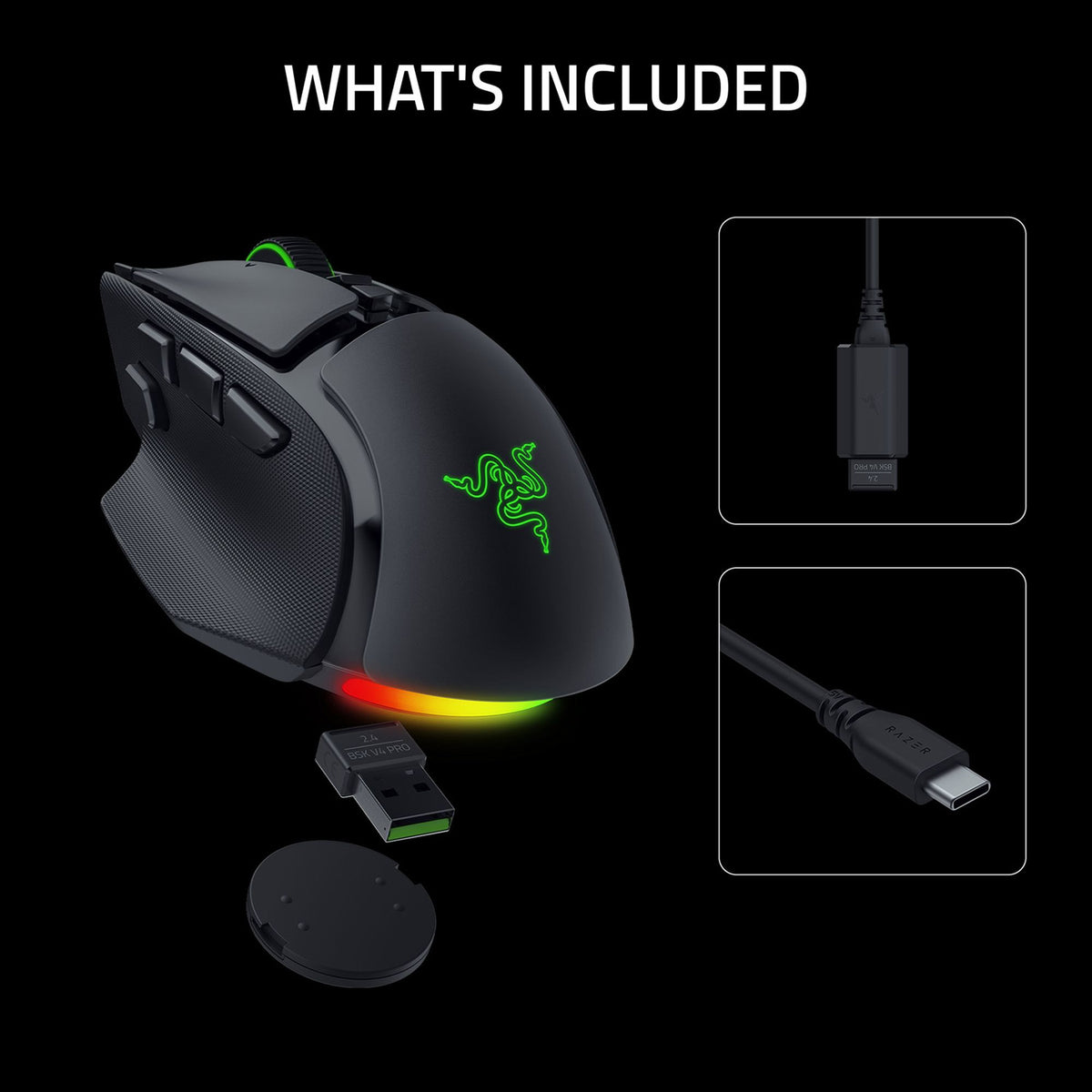 Razer Basilisk V4 Pro Ergonomic Wireless Gaming Mouse - GameShop Malaysia