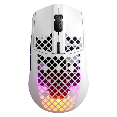 SteelSeries Aerox 3 Snow Wireless Gaming Mouse - GameShop Malaysia