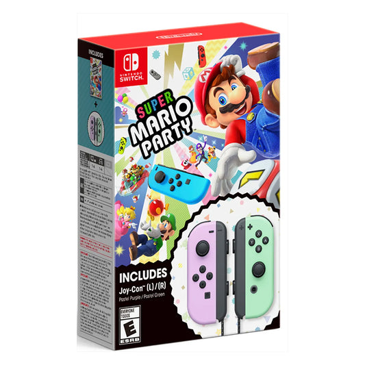 Super Mario Party with Joy-Con Pastel Purple/Pastel Green Bundle (Nintendo Switch)