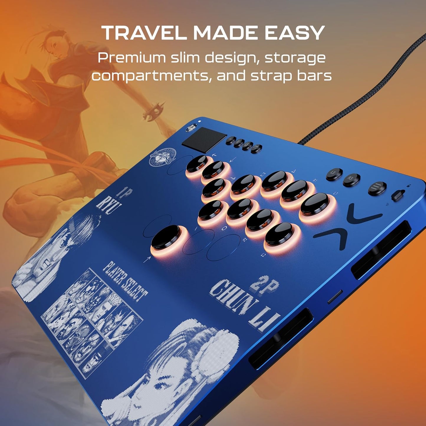 Turtle Beach Victrix Pro KO Fight Stick for PS5, PS4 and Windows Street Fighter II Champion Edition