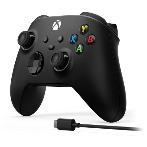 Xbox Wireless Controller Carbon Black + USB-C Cable - GameShop Malaysia