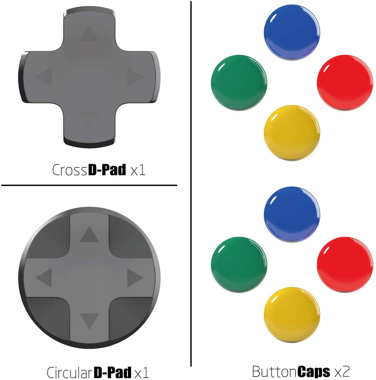 Skull & Co. Joy-Con D-Pad Button Cap Set for Nintendo Switch - GameShop Malaysia