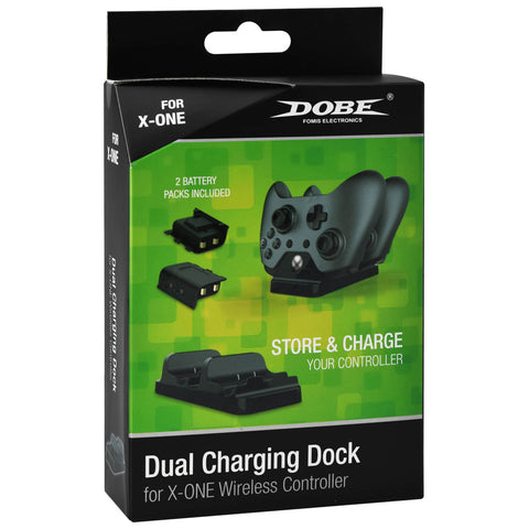 Dobe Dual Charging Dock for Xbox One Black - GameShop Malaysia