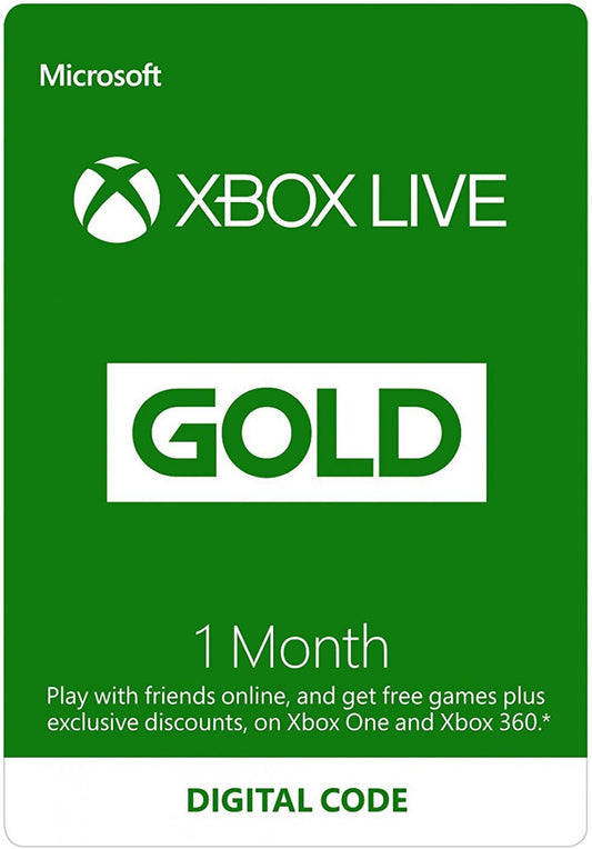 Xbox Live 1 Month Gold (South East Asia) - GameShop Malaysia