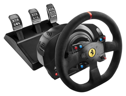 Thrustmaster T300 Ferrari Alcantara Edition Racing Wheel for PS4, PS3 and PC - GameShop Malaysia